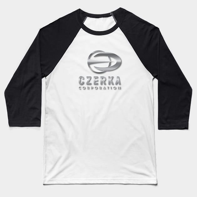 Czerka Corporation Baseball T-Shirt by MindsparkCreative